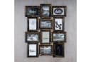 Levandeo Bilderrahmen Collage Schwarz Kupfer 12 Fotos Industrial Bild 1