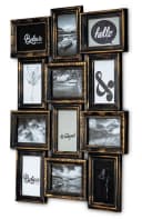 Levandeo Bilderrahmen Collage Schwarz Kupfer 12 Fotos Industrial Bild 2