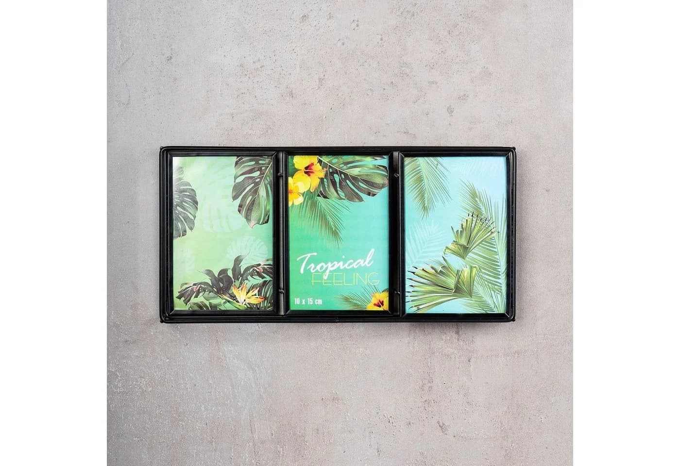 Levandeo® Bilderrahmen Collage 3D Schwarz Metall 3 Fotos 10x15cm - Bild 3