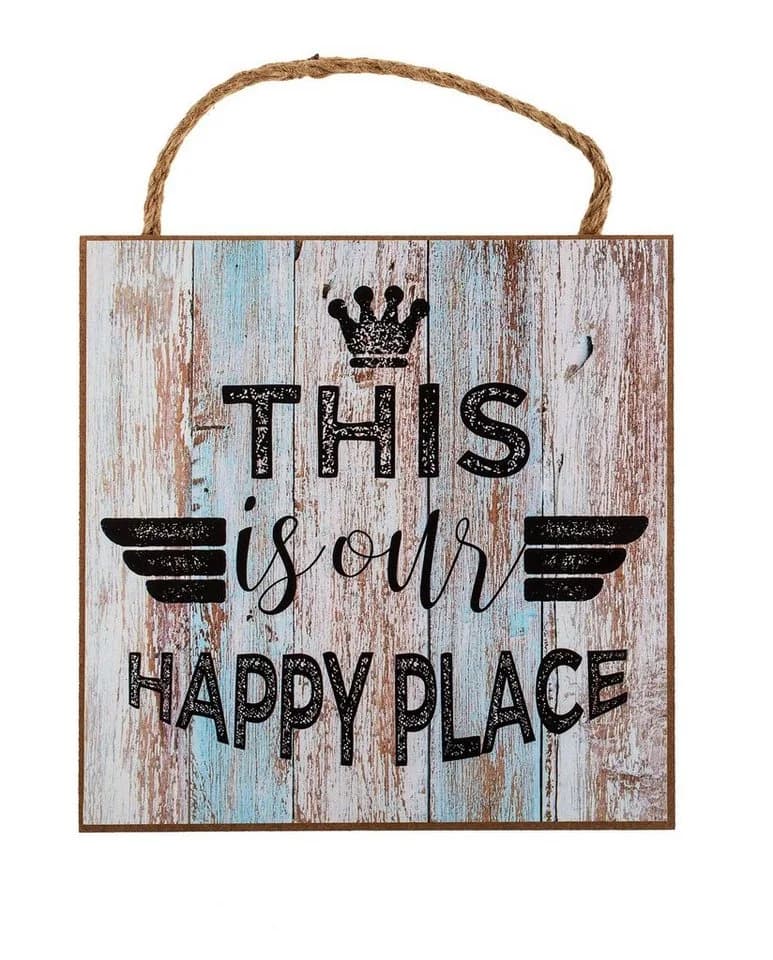 Levandeo® 4er Set Wandbilder 20x20cm Vintage Shabby Chic