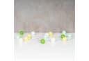 Levandeo® Lichterkette 15er LED Kugeln Baumwolle Grün Bild 5