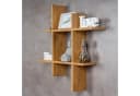 Levandeo® Wandregal Wildeiche Bücherregal 75x75cm Bild 3