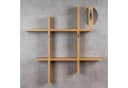 Levandeo® Wandregal Wildeiche Bücherregal 75x75cm Bild 5