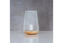 Levandeo® Nachttischlampe Industrial Weiß Metall Holz Bild 3