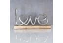 Levandeo® Deko-Schriftzug Love Mango Holz Metall Bild 1