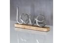 Levandeo® Deko-Schriftzug Love Mango Holz Metall Bild 3
