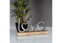 Levandeo® Deko-Schriftzug Love Mango Holz Metall Bild 4
