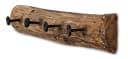 Levandeo® Garderobe Holz Teak Wanddeko 50cm Bild 1