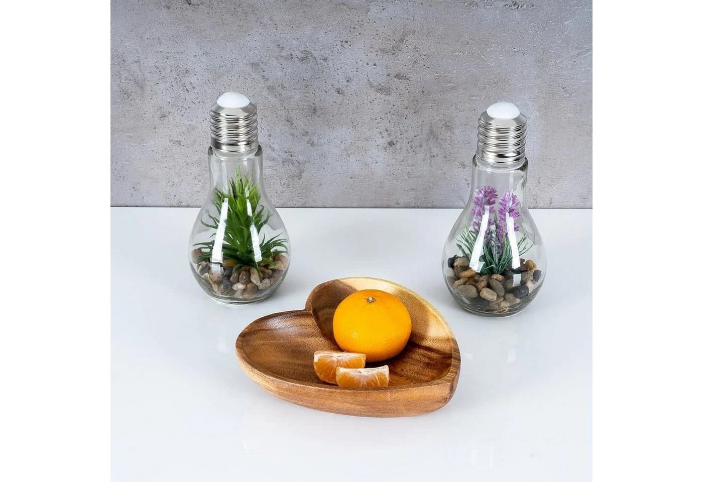 Levandeo Dekoschale Herz Akazienholz Obstschale - Bild 4