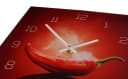 Levandeo® Wanduhr Alu-Dibond Chili Peperoni Deko Bild 3