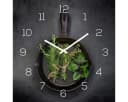 Levandeo® Wanduhr Alu-Dibond 30x30cm Kräuter Pfanne Bild 2