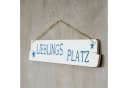 Levandeo® Türschild Holz Maritim Hellblau Lieblingsplatz Bild 1