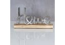 Levandeo® Deko-Schriftzug Aufsteller Mango Schriftzug Home Metall Holz Bild 1