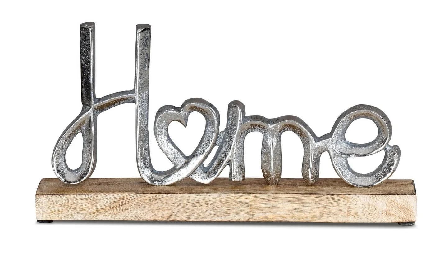 Levandeo® Deko-Schriftzug Aufsteller Mango Schriftzug Home Metall Holz - Bild 2