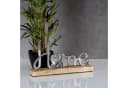 Levandeo® Deko-Schriftzug Aufsteller Mango Schriftzug Home Metall Holz Bild 4