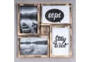 Levandeo® Bilderrahmen Collage 4 Fotos 10x15cm Kupfer Schwarz Bild 1