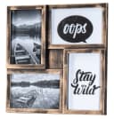 Levandeo® Bilderrahmen Collage 4 Fotos 10x15cm Kupfer Schwarz Bild 2