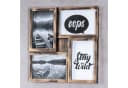 Levandeo® Bilderrahmen Collage 4 Fotos 10x15cm Kupfer Schwarz Bild 3