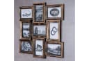 Levandeo® Bilderrahmen Collage 9 Fotos Schwarz Kupfer Barock Bild 3