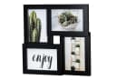 Levandeo® Collage Bilderrahmen Schwarz Holz 4 Fotos 10x15cm Bild 2