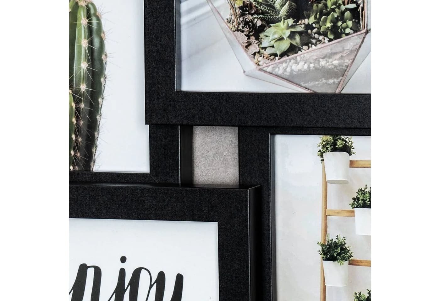 Levandeo® Collage Bilderrahmen Schwarz Holz 4 Fotos 10x15cm - Bild 5