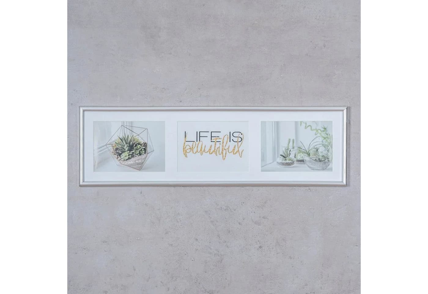 Levandeo® Bilderrahmen Collage Silber 3 Fotos 13x18 Modern - Bild 3