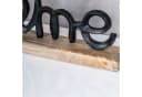 Levandeo® Deko-Schriftzug Home Metall Holz Schwarz Bild 4