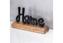 Levandeo Deko-Schriftzug Aufsteller Schwarz Metall Holz Bild 1