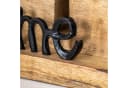 Levandeo Dekoobjekt Haus Schwarz Mango Metall Home Bild 4