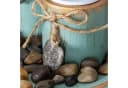 Levandeo Teelichthalter Set mit Tablett Grün Gold Shabby Chic Bild 5