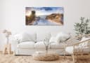 Levandeo® Leinwandbild Strandmotiv XXL Wandbild Bild 1