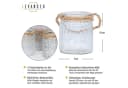 Levandeo® 4er Set Windlichter Klarglas Retro Muster Bild 3