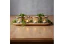 Levandeo® 4er Set Windlichter Klarglas Retro Muster Bild 5