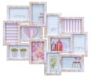 Levandeo® Bilderrahmen Collage 12 Fotos 10x15 Weiß Gold Kupfer Gewischt Bild 2