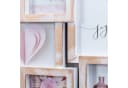 Levandeo® Bilderrahmen Collage 12 Fotos 10x15 Weiß Gold Kupfer Gewischt Bild 4