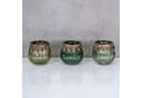Levandeo® Teelichthalter 3er Set Orientalisch Retro Grün Gold Glas Bild 1