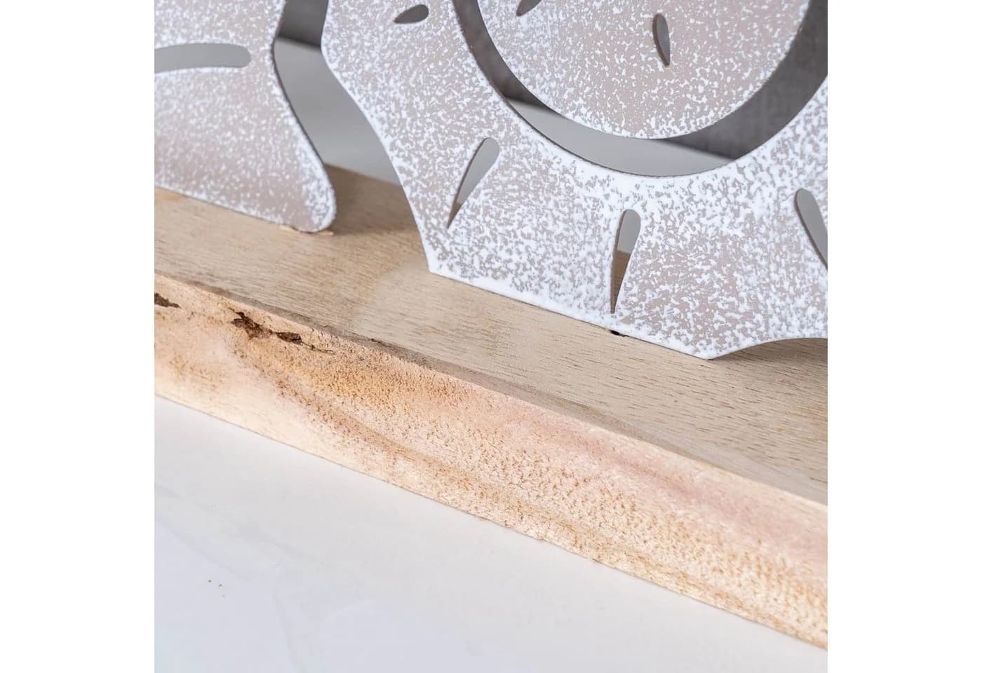 Levandeo® Dekofigur 4er Set Maritim Holz Metall Weiß - Bild 4