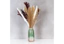 Levandeo® Blumenvase Grün/Taupe Porzellan 17cm Bild 1