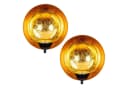 Levandeo® 2er Set Wand-Kerzenhalter Schwarz Gold Metall Bild 2