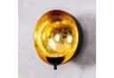 Levandeo® 2er Set Wand-Kerzenhalter Schwarz Gold Metall Bild 3