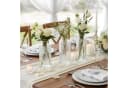 Levandeo® 3er Set Glasvase Transparent Gold H14cm Bild 4