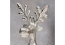 Levandeo® Dekoobjekt 2er Set Rentiere Metall Silber Bild 5