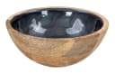 Levandeo Dekoschale Mango Holz Grau Perlmutt Emaille Bowl Bild 2