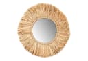 Levandeo® Wandspiegel Seegras Boho Ø 50cm Natur Bild 2
