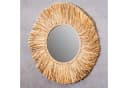Levandeo® Wandspiegel Seegras Boho Ø 50cm Natur Bild 3