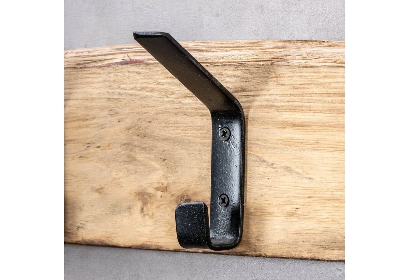 Levandeo® Garderobe Wanddeko Eiche 5 Haken - Bild 5