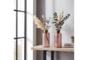 Levandeo® 2er Set Dekovase Rosa Glas H14cm Tischdeko Bild 4