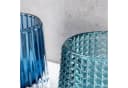 Levandeo® Teelichthalter 2er Set Glas Blau Retro Bild 4