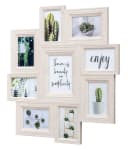 Levandeo® Bilderrahmen Collage 9 Fotos Creme Beige MDF Holz Bild 2