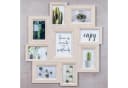 Levandeo® Bilderrahmen Collage 9 Fotos Creme Beige MDF Holz Bild 3